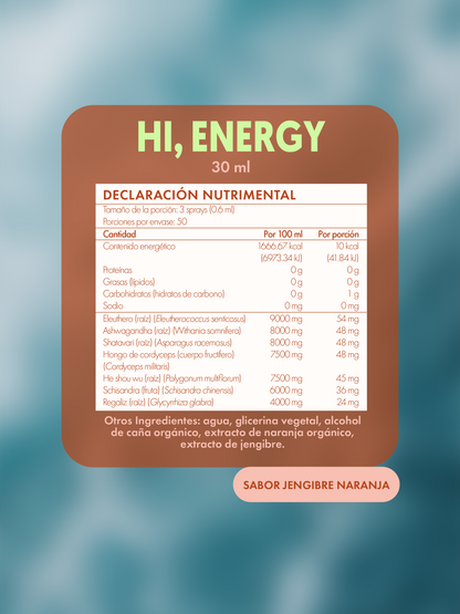 HI, ENERGY | Spray con adaptógenos
