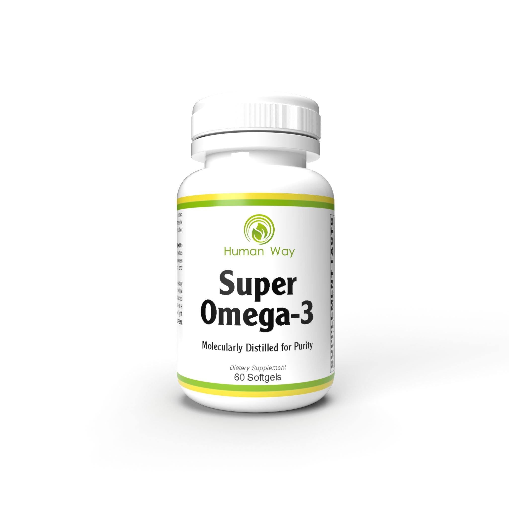Super Omega 3 High potency omega-3 fish oil with 300mg of EPA and 200mg of DHA.